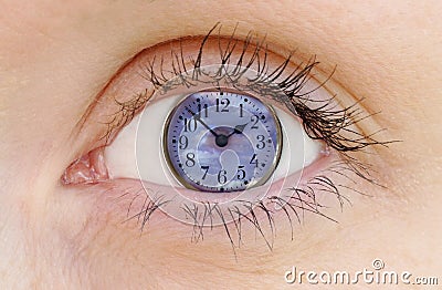 Clock Watching Stock Photo