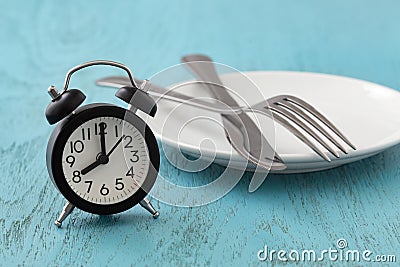 Intermittent fasting, diet, weight loss concept Stock Photo