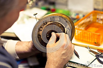 Clockmaker Stock Photo