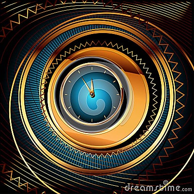 Clocks background Vector Illustration