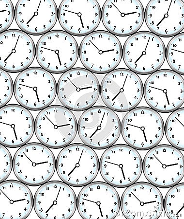 Clocks background Stock Photo