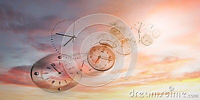 Time flies Stock Photo