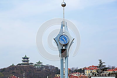 Clocks and watches of Qingdao, China Editorial Stock Photo