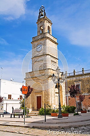 Clocktower. Ginosa. Puglia. Italy. Stock Photo