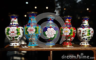 Cloisonne enamel Stock Photo