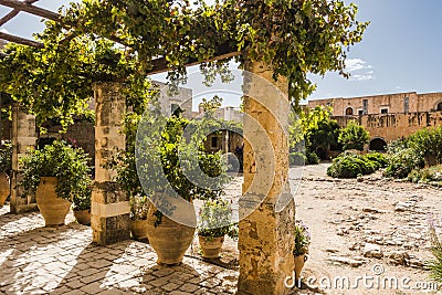 Arkadi monastery. Crete Stock Photo