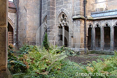 Cloister of the Cathedral at the Albrechtsburg Castle, Meissen, Germany Stock Photo