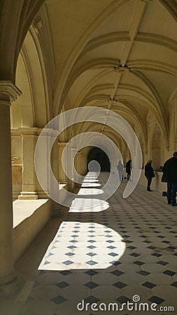 Cloister of Fontevraud Abbey France Editorial Stock Photo