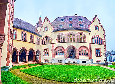 Cloister of State Archives Basel-stadt in Basel, Switzerland Stock Photo