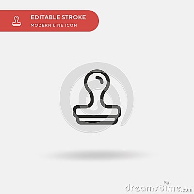 Clone Simple vector icon. Illustration symbol design template for web mobile UI element. Perfect color modern pictogram on Stock Photo