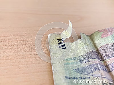 Close Beautiful rupiah money background. Indonesian, Indonesian Rupiah. one thousand rupiah banknotes. Stock Photo