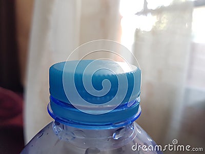 Close the blue bottle in my room the top of Wednesday Stock Photo