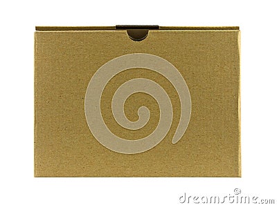 Close brown paper box Stock Photo