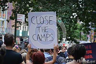 Close the Camps Editorial Stock Photo