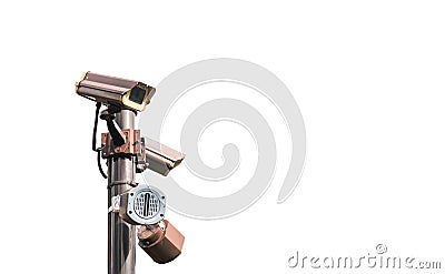 Close Circuit Television isolated Stock Photo