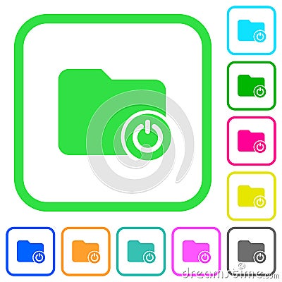 Close directory vivid colored flat icons Stock Photo