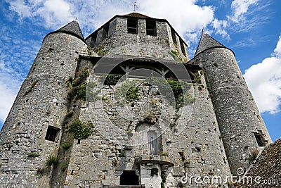 The old keep called “Tour César” in Provins Stock Photo