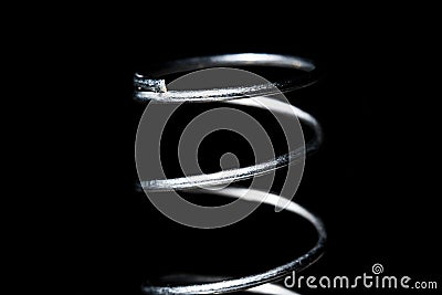 Close metal spring Stock Photo