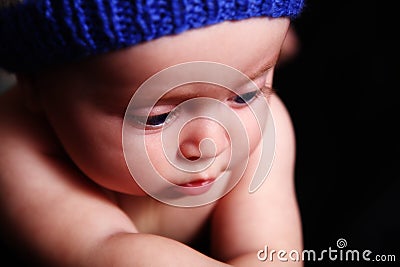 Close portrate of baby of 6 monts Stock Photo