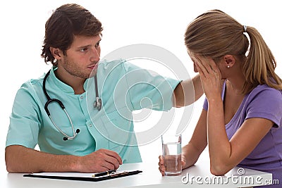 Close relation between doctor and patient Stock Photo