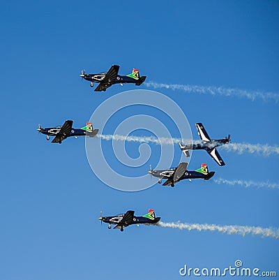 Close Shave in the Sky Stock Photo