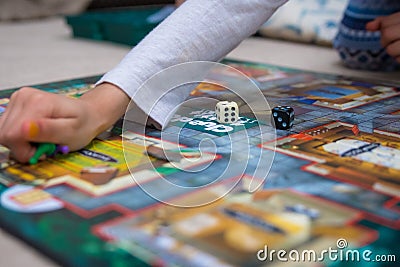 Close shot of the board game Cluedo. Editorial Stock Photo