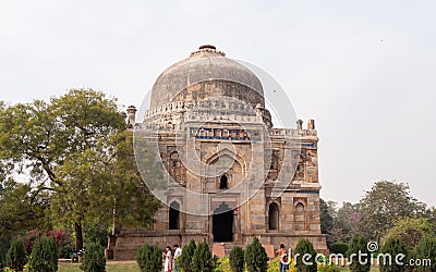 Close shot of the shish gumbad tomb at lodhi gardens in delhi Editorial Stock Photo