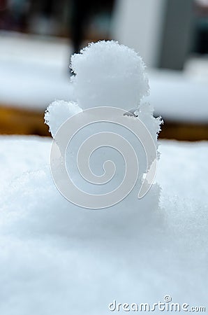 Close Up of Abstract Snowman Stock Photo