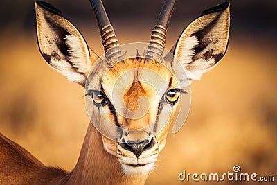 Close-up of an African antelope Stock Photo