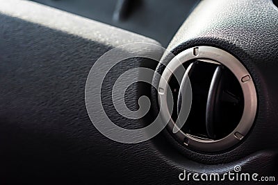 Air conditioner in modern car close Stock Photo