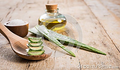 Aloe spa treatment Stock Photo