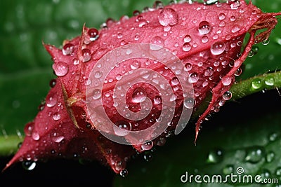 close-up of aphids on a rose leaf Stock Photo