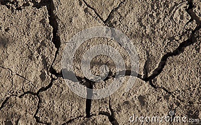 Close-up of arid cracked earth Stock Photo