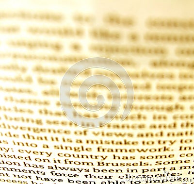Close up of article Stock Photo