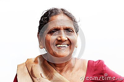 A close-up Asian elderly woman Editorial Stock Photo