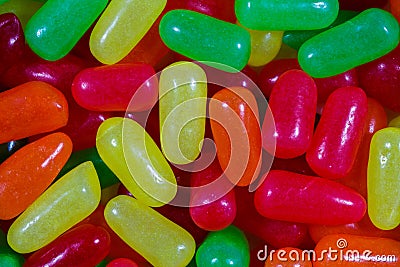 Close up of assorted multicolored candies Stock Photo