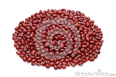 Close up of azuki red beans Stock Photo