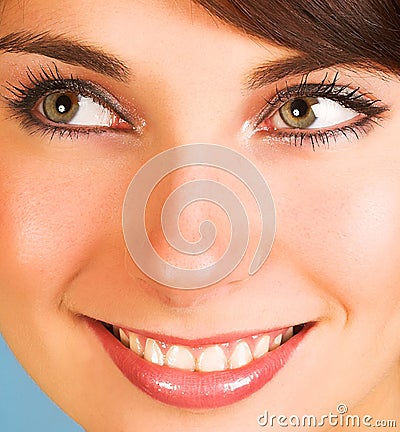 Close-up of a beautiful face Stock Photo
