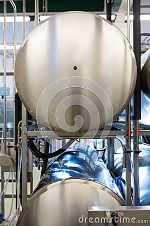 Close-up of beer tank Stock Photo