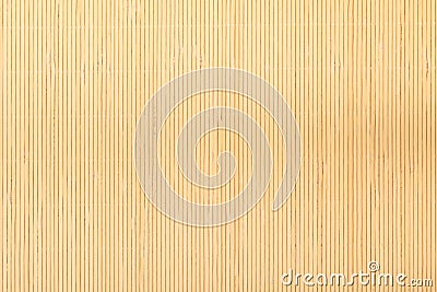 Close up beige brown bamboo mat striped background texture pattern Stock Photo