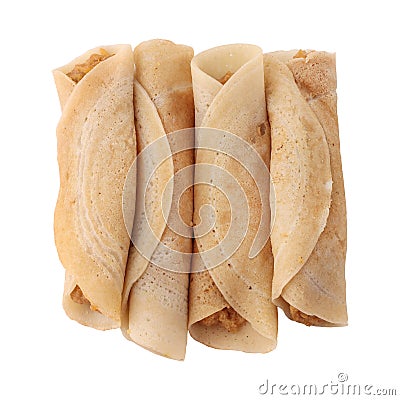 Close up a bengali sweet Patishapta pitha Stock Photo