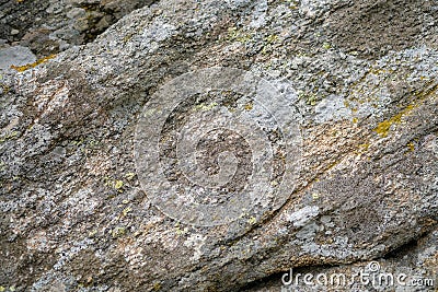 Close up of big old stones with natural green mosses Stock Photo