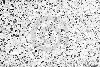 Black and white of old terrazzo flooring in seamless patterns texture , polished stone for background Stock Photo