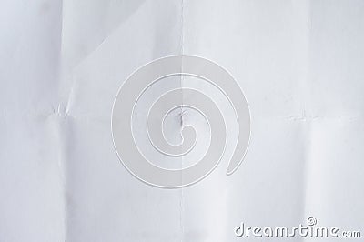 close up blank white crease paper textured background, card design Stock Photo
