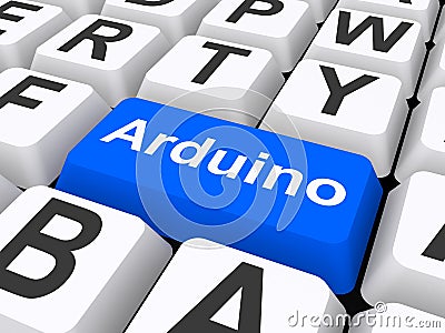 Arduino button Editorial Stock Photo