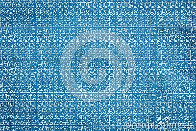 Close up blue carbon paper texture and background Stock Photo
