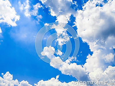 Close up blue sky clouds texture Stock Photo