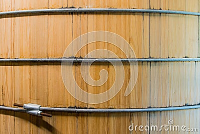 Close Up of Bourbon Mash Tank Side Stock Photo