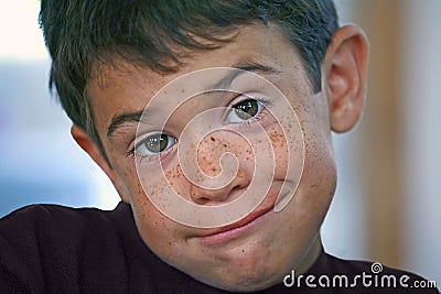 Close-up of Boy Stock Photo