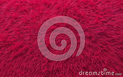 Close-up of a bright pink soft fur surface Stock Photo